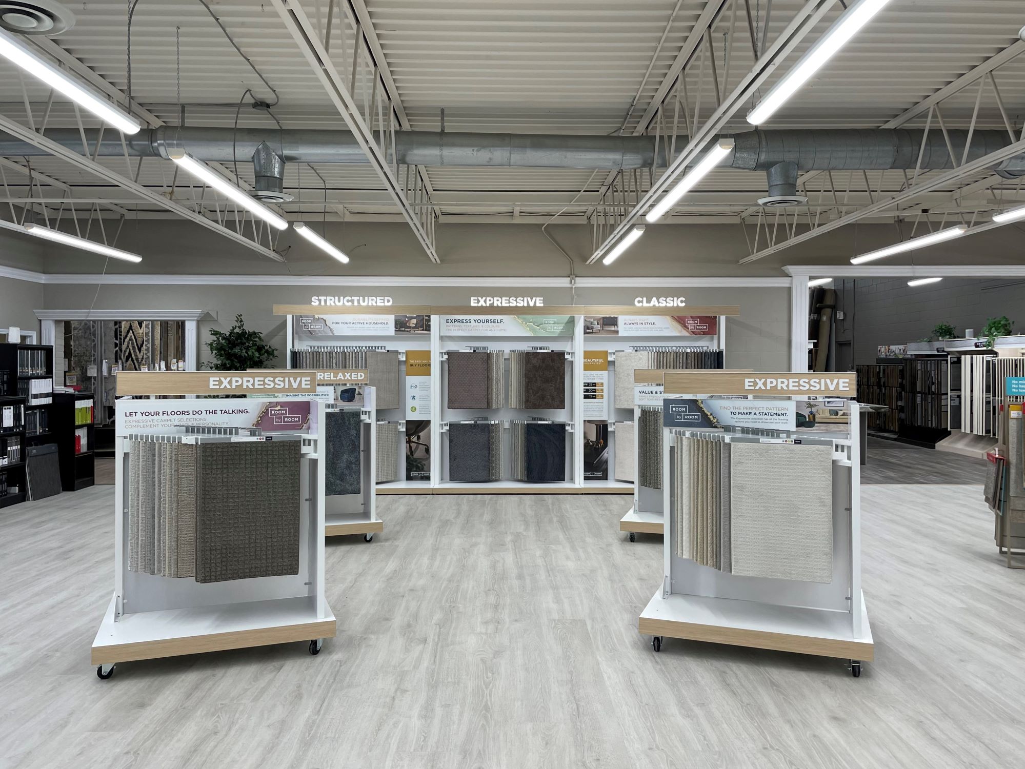 Carpet flooring showroom